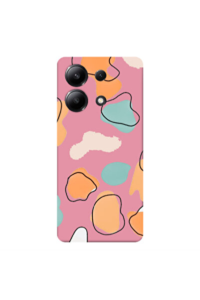 Other Xiaomi Redmi Note 13 4G Colorful spots Pink Colored Silicone TPU Θήκη