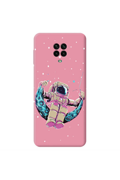Other Xiaomi Redmi Note 9 Pro Astronaut swinging on the moon Pink Colored Sil...