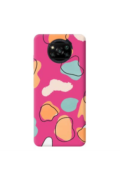 Other Xiaomi Poco X3 /X3 Pro Colorful spots Fuchsia Colored Silicone TPU Θήκη