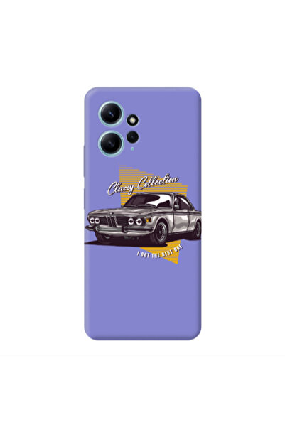 Other Xiaomi Redmi Note 12 4G Classy Collection Purple Colored Silicone TPU Θήκη
