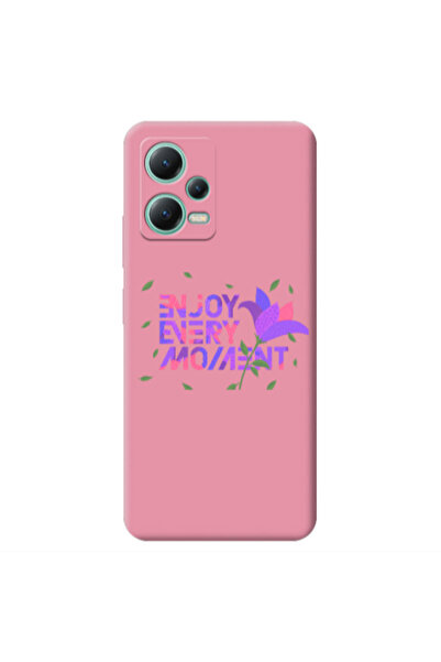 Other Xiaomi Redmi Note 12 Pro 5G Enjoy Every Moment Pink Colored Silicone TP...