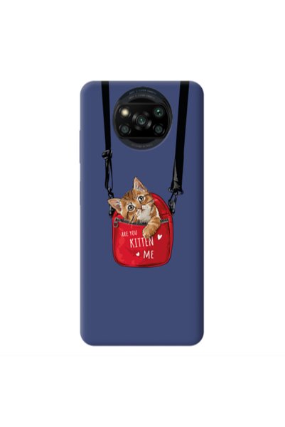 Other Xiaomi Poco X3 /X3 Pro Kitten Me Dark blue Colored Silicone TPU Θήκη