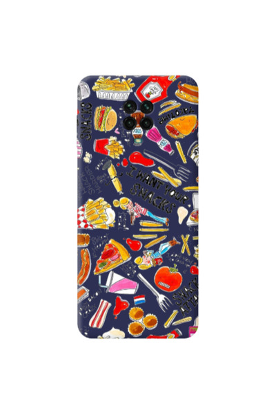 Other Xiaomi Redmi Note 9 Pro Snack attack Dark blue Colored Silicone TPU Θήκη