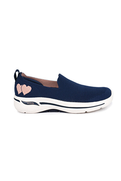 SKECHERS GO WALK ARCH FIT KADIN AYAKKABI 124854-NVY
