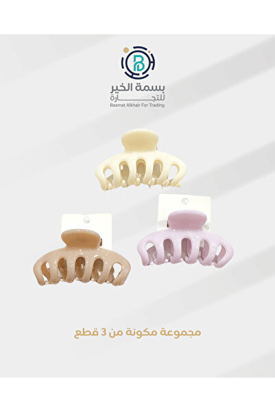 basmh 3pcs hair snaps set multi-shaped and colorful snap hair clips