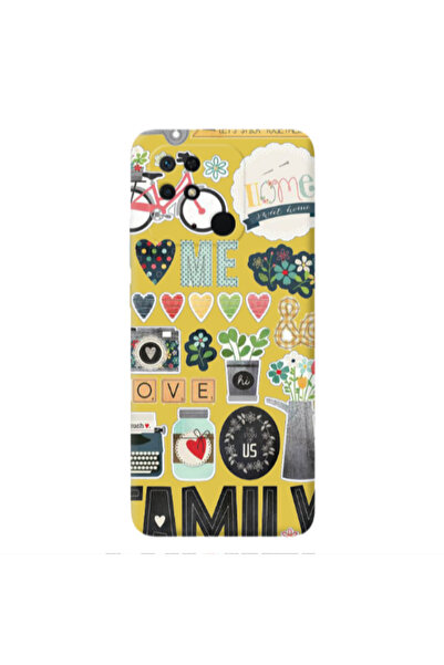 Other Xiaomi Redmi 10C Family love home Yellow Colored Silicone TPU Θήκη