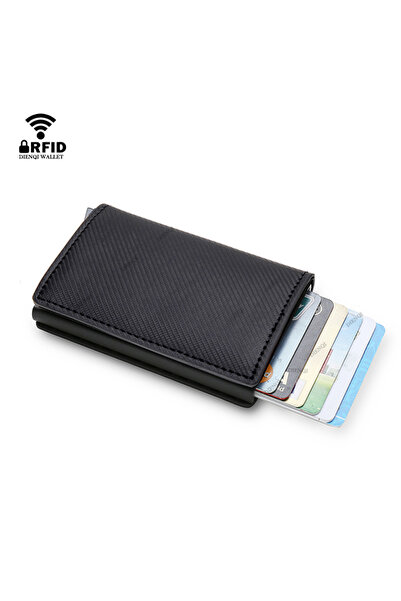 Choice Small Carbon Rfid Aluminum Men Wallet Card Holder Purse Carbon Fiber P...