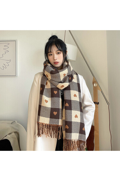 Choice3 5 2025 Luxury Winter Cashmere Scarf Women New Design Warm Pashmina Lo...