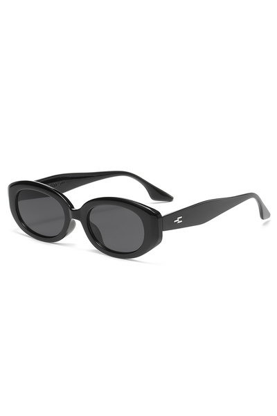 Choice4 black New Trend Sunglasses Women Men Oval Rice Nail Design Retro Casu...