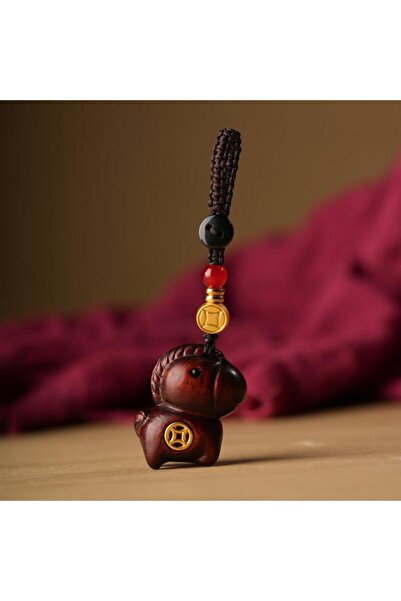 Choice3 A1 〔YY110〕 Sandalwood Horse Pendant Keychain Year Of The Horse Mobile...