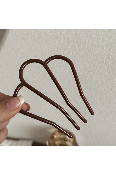 Choice 2 brown Korean Acrylic Hair Sticks Hair Comb Women Hairpins Elegant Ha...