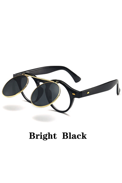 Choice3 MULTI 1 New Vintage Flip Cover Round Sunglasses Women Men Circular Su...