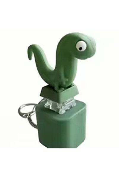 Choice1 1pcs Creative Scream Lizard Chicken Press Button Keychains Sound Ligh...