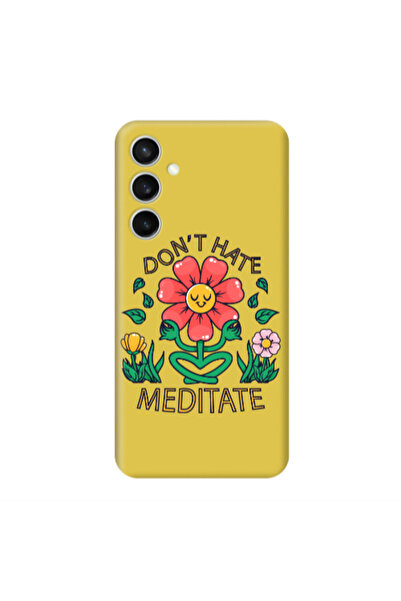 Other Samsung S24 Plus Meditate Yellow Colored Silicone TPU Θήκη