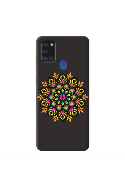 Other Samsung A21S Mandala D6 Black Colored Silicone TPU Θήκη