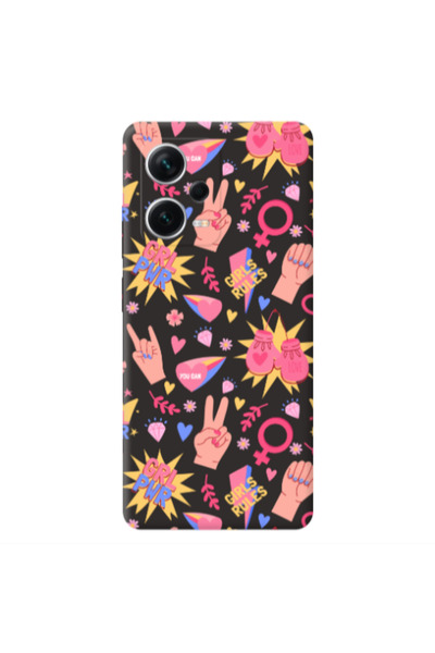 Other Xiaomi Poco X5 Grl Pwr 2 Black Colored Silicone TPU Θήκη