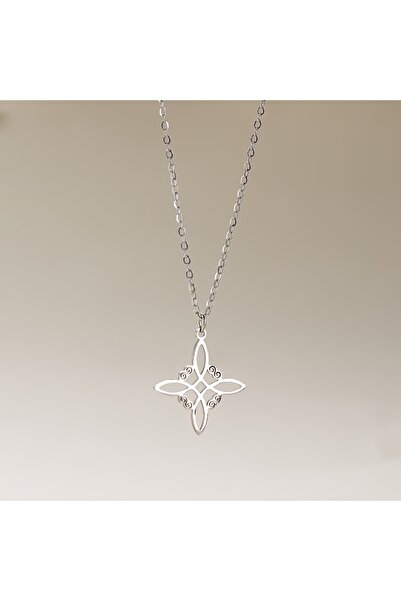 Choice NC24Y0641-2 Stainless Steel Witch Knot Pendant Necklace For Women Men ...