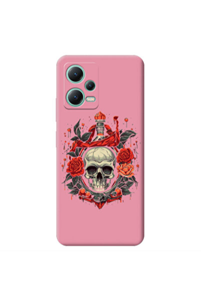 Other Xiaomi Redmi Note 12 Pro 5G Flower head Pink Colored Silicone TPU Θήκη