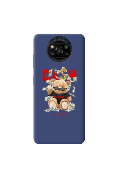 Other Xiaomi Poco X3 /X3 Pro Cash is king Dark blue Colored Silicone TPU Θήκη