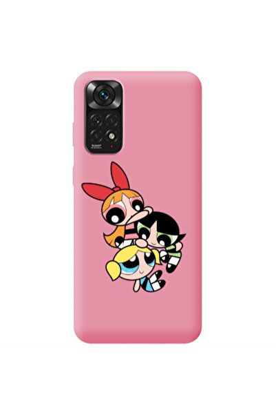 Other Xiaomi Redmi Note 11 4G Powerpuff Pink Colored Silicone TPU Θήκη