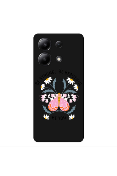 Other Xiaomi Redmi Note 13 4G Be Strong Black Colored Silicone TPU Θήκη