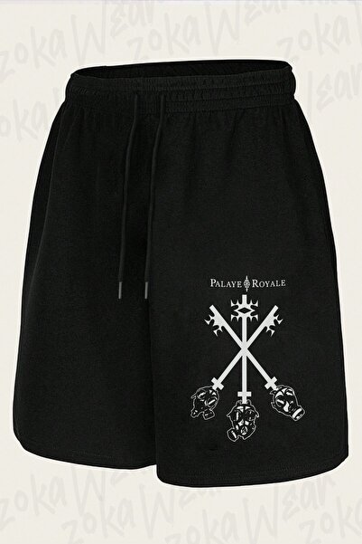 ZOKAWEAR Unisex Palaye Royale 2 Σορτς με στάμπα σχεδιασμού
