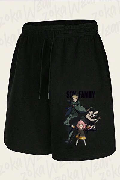 ZOKAWEAR شورت مطبوع بتصميم Spy X Family (ALL FAMILY) v3 للجنسين