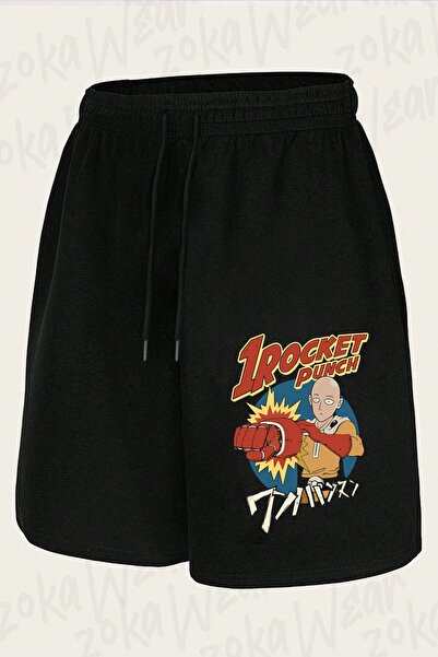 ZOKAWEAR شورت مطبوع بتصميم One Punch Man Saitama v3 للجنسين