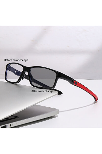 Choice9 +250 Black Smart Zoom Progressive Multifocal Glasses With Outdoor Ant...