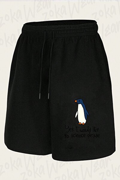 ZOKAWEAR Unisex Yes I Would Like to Science Design Printed Shorts