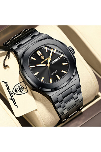 Choice9 853 Black Black Top Trendy Men's Watches Waterproof Luminous Date Wee...