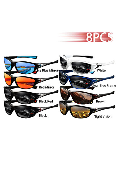 Choice1 8PCS(EveryColor) 8PCS Fashion Vintage Driving Fishing Cycling Eyewear...