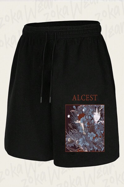ZOKAWEAR Unisex Alcest v2 Σορτς με στάμπα σχεδίου