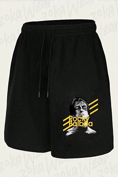 ZOKAWEAR Unisex Balboa Film Rocky Design Printed Shorts