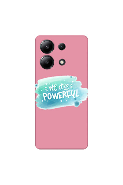 Other Xiaomi Redmi Note 13 4G We are Powerful Pink Colored Silicone TPU Θήκη