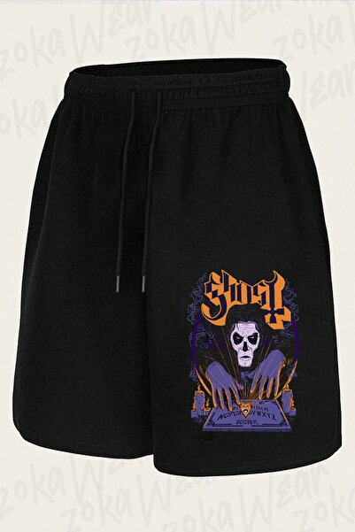 ZOKAWEAR Unisex Goodbye Ghost Design Printed Shorts