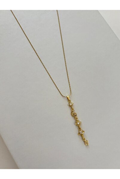 XUPING JEWELRY Special Design Moon Planet Figure Y Model Xp Gold Color Necklace