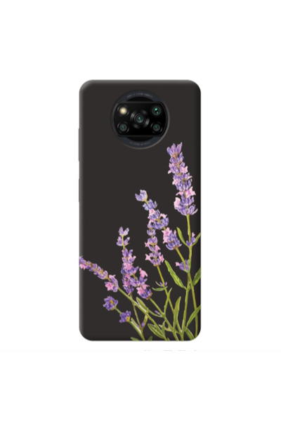 Other Xiaomi Poco X3 /X3 Pro Flowers 8 Black Colored Silicone TPU Θήκη