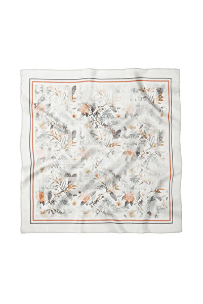 Sultan İpek Floral Patterned Scarf / Bandana 50X50Cm
