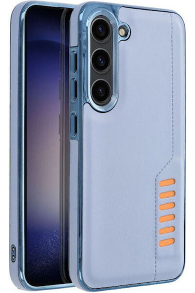 OEM Husă spate din piele sintetică albastră (Samsung A15)