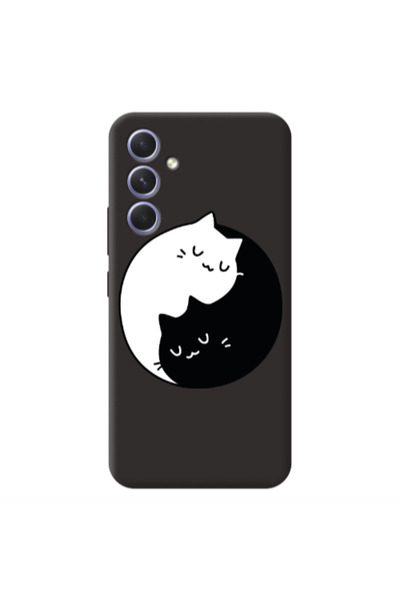 Other Samsung A35 Bundle of love Black Colored Silicone TPU Θήκη
