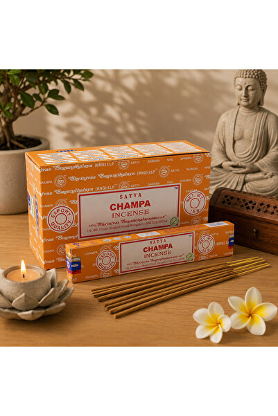 OEM Bețișoare Parfumate Satya Champa 15 g – Aromă Florală Caldă, Rulate Manua...