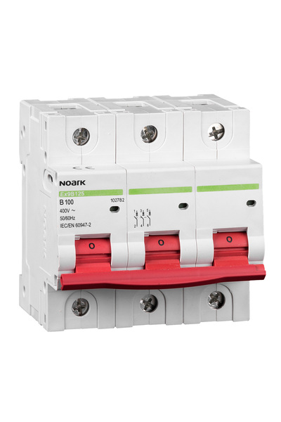 NOARK Mini-întreruptoare automate Ex9B125 3P C100A, 102792, Noark, MINI-INTRE...