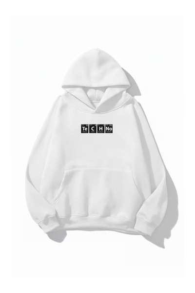 ZİYMO Men's Hooded Printed Relaxed Fit Sweatshirt