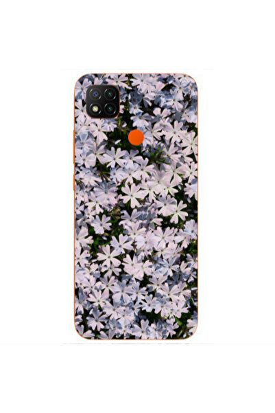 Other Xiaomi Redmi 9c Flowers white Transparent Silicone TPU Θήκη