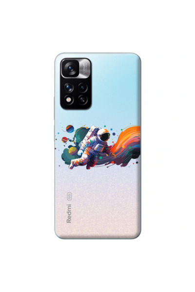 Other Xiaomi Redmi Note 11 Pro 5G Rainbow Space Transparent Silicone TPU Θήκη