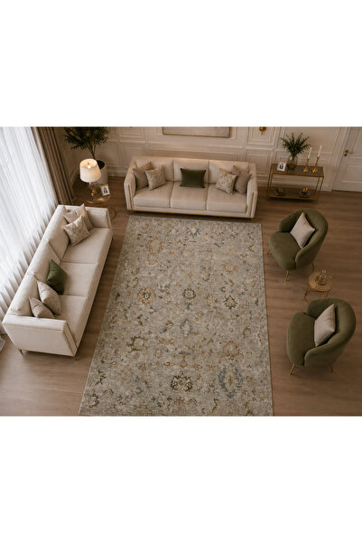 Nysa Collection Classic Vintage %100 Spacedyed Polyester Dokuma Salon Halısı