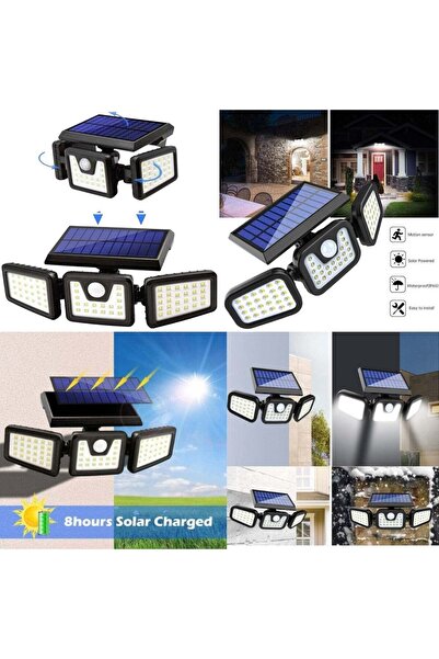 CASA JOY Lampă solară LED 28 x 8 cm, Proiectoare, Reglabilă, En-gros