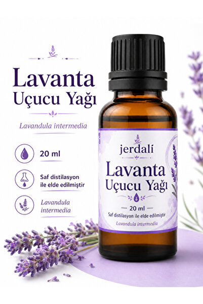 Lavanta Yağı 20 ml Saf Distile Uçucu Yağ Esansiyel Yağ Aromatik Yağ Lavandula Intermedia Armoterapi Yağı Lavandula Intermedia Lavender Oil