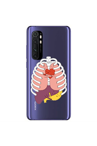 Other Xiaomi Mi Note 10 Lite Anatomy Transparent Silicone TPU Θήκη